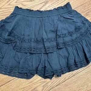 American Eagle Outfitters Black Tiered Skirt
